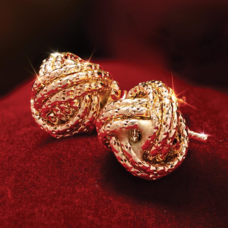 14K Italian Gold Nodo d'amore Earrings